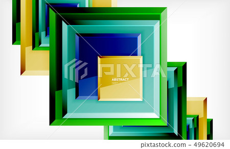 Geometric abstract background, modern square 49620694