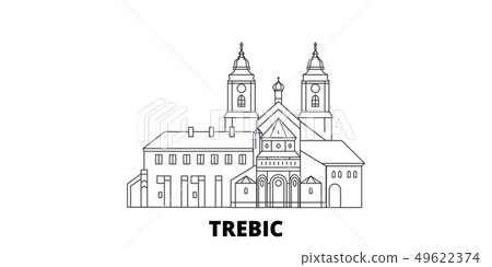 Czech Republic, Trebic line travel skyline set. Czech Republic, Trebic outline city vector Czech Republic, Trebic line travel skyline set. Czech Republic, Trebic outline city vector 49622374