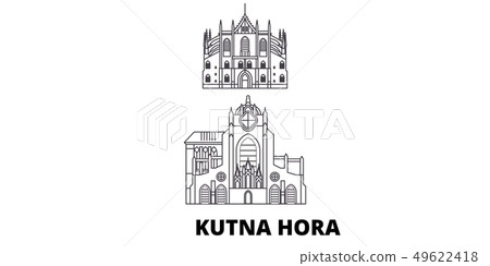 Czech Republic, Kutna Hora line travel skyline set. Czech Republic, Kutna Hora outline city vector Czech Republic, Kutna Hora line travel skyline set. Czech Republic, Kutna Hora outline city vector 49622418
