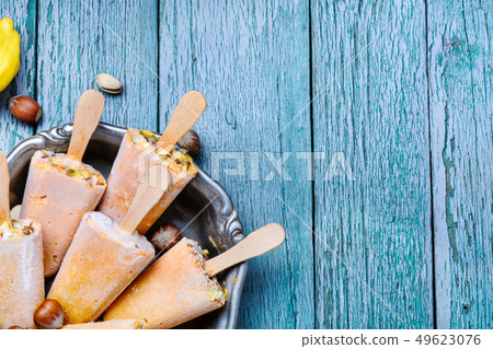 Homemade ice cream Homemade ice cream 49623076