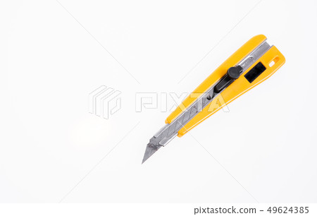 knife or cutter on white background 49624385