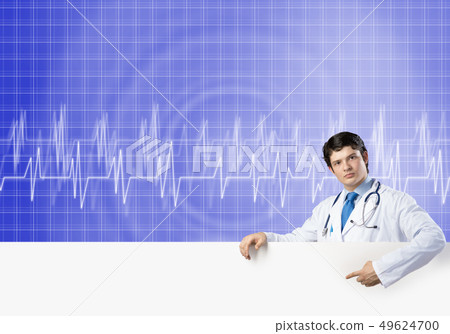 Doctor with banner Doctor with banner 49624700