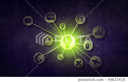 Social media communication 49625418