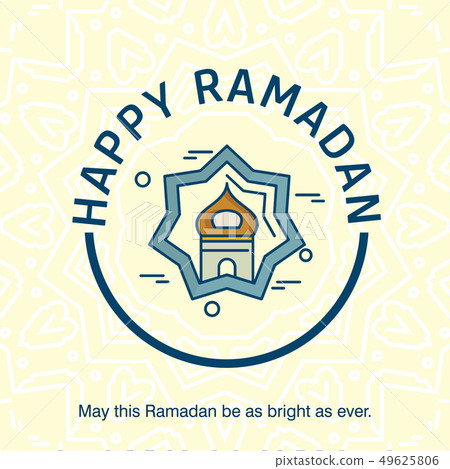 Ramadan typographic design with unique 49625806