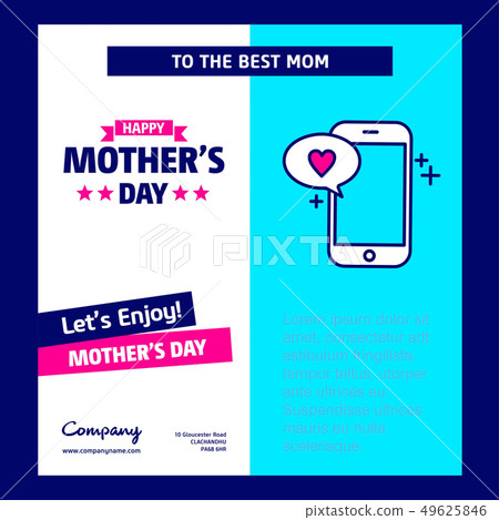 Happy Mother's day greetings card Happy Mother's day greetings card 49625846
