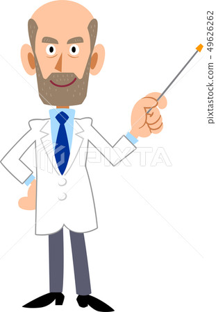 Male in white with a point rod 49626262