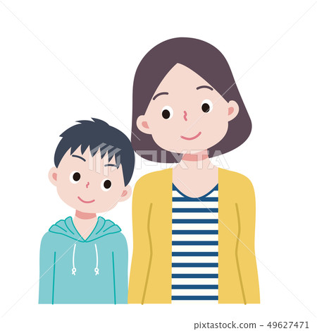 Parent And Child Mother Son Stock Illustration 49627471 Pixta