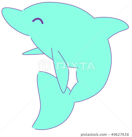 Dolphin smile (blue) 49627638