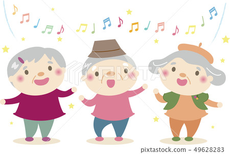 Senior, elderly people 6 (sing to sing happily) 49628283