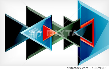 Triangles repetiton geometric abstract background, Triangles repetiton geometric abstract background, 49629316