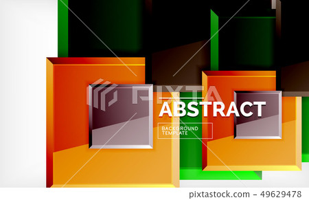 Square geometric background Square geometric background 49629478