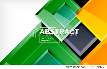 Square geometric background 49629927