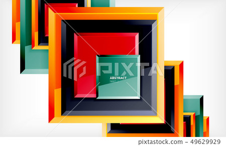 Square abstract background, glossy geometric Square abstract background, glossy geometric 49629929