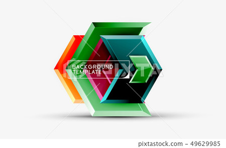 Arrow geometrical abstract background, directional Arrow geometrical abstract background, directional 49629985