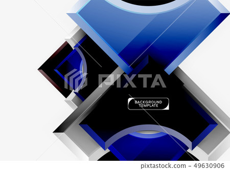 3d futuristic shapes vector abstract background 49630906