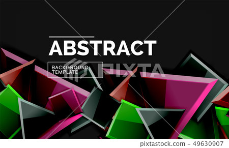 Glossy squares and triangles geometric backgrounds Glossy squares and triangles geometric backgrounds 49630907
