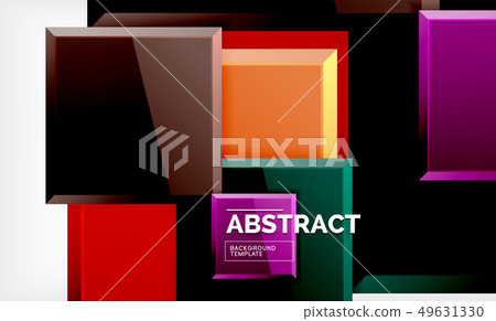 Square geometric background Square geometric background 49631330