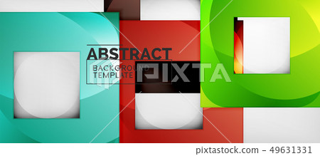 Background with color squares composition, modern Background with color squares composition, modern 49631331