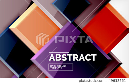 Square abstract background, glossy geometric Square abstract background, glossy geometric 49632561