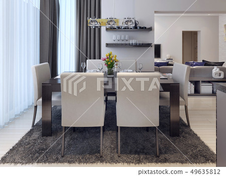 Dining room modern style Dining room modern style 49635812