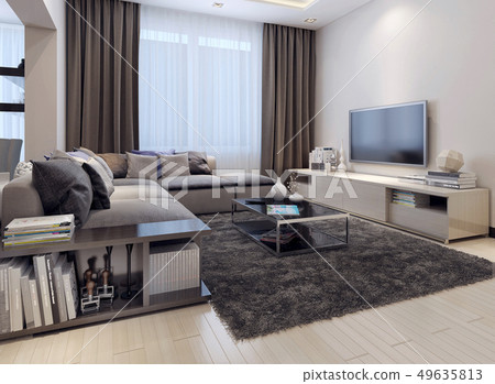 Living room contemporary style 49635813