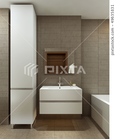 Bathroom in modern style Bathroom in modern style 49635831