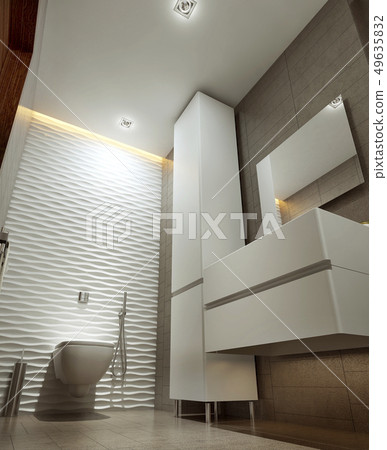 Bathroom in modern style Bathroom in modern style 49635832