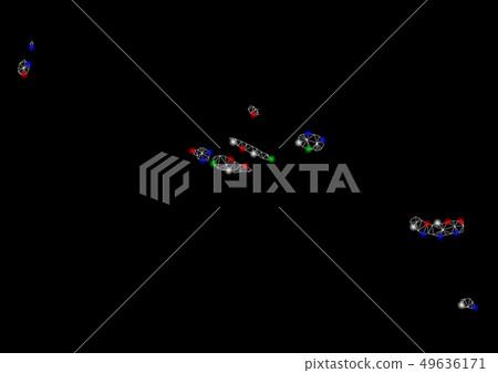 Bright Mesh Carcass Azores Islands Map with Flash Spots 49636171