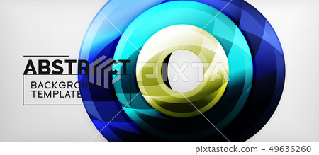 Glossy circles geometric background Glossy circles geometric background 49636260