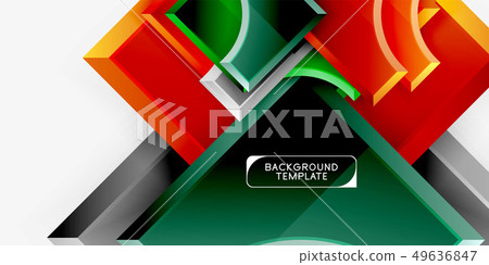 Geometric shapes abstract background 49636847