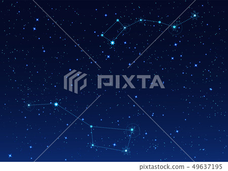 Big and Small Dipper constellation. Polar Star 49637195