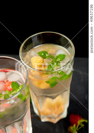 Detox infused flavored water with three color 49637196