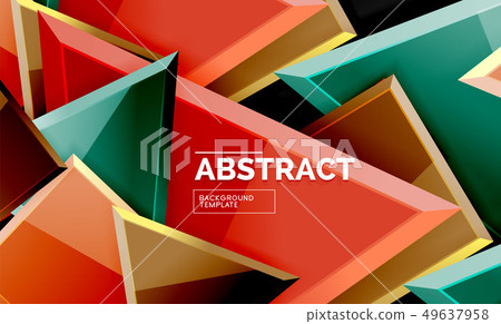 Shiny style geometric background 49637958