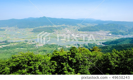 Townscape of Tono seen from Takashimizu Observatory Townscape of Tono seen from Takashimizu Observatory 49638243