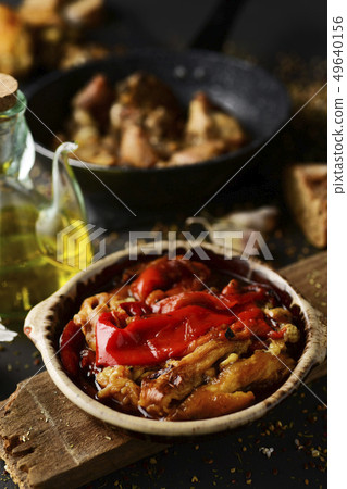 escalivada, typical vegetables dish of Catalonia, 49640156