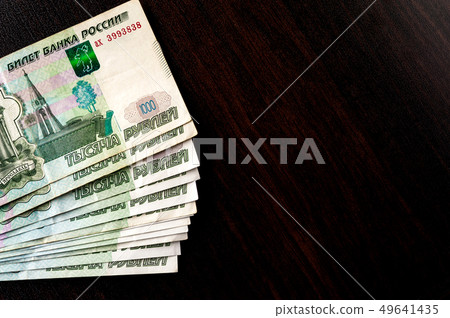 Cash, currrency, banknotes bank Russia 49641435