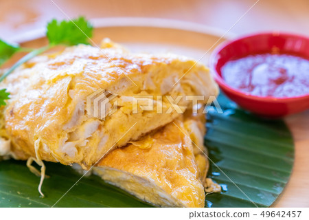 Thai style crab Omelette Thai style crab Omelette 49642457