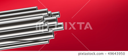 Creative illustration of steel, aluminum, copper, Creative illustration of steel, aluminum, copper, 49643950