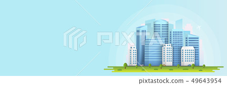 Creative illustration of smart city urban Creative illustration of smart city urban 49643954