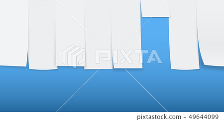 Creative illustration of empty blank sheet paper 49644099