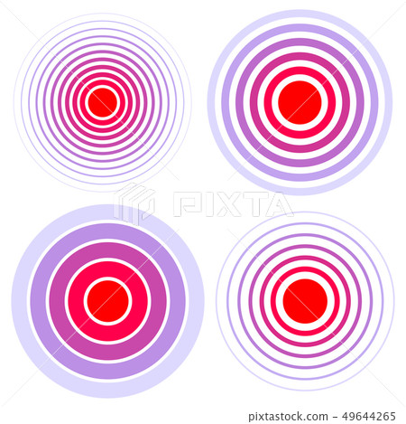Creative illustration of pill target spot symbol, 49644265