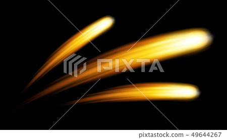 Creative illustration of flying cosmic meteor, 49644267