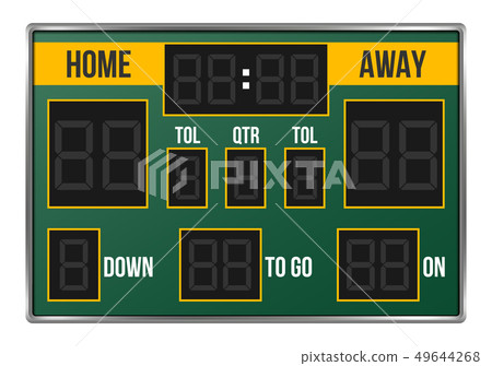 Creative illustration of american football 49644268