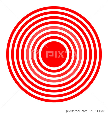 Creative illustration of pill target spot symbol, 49644388
