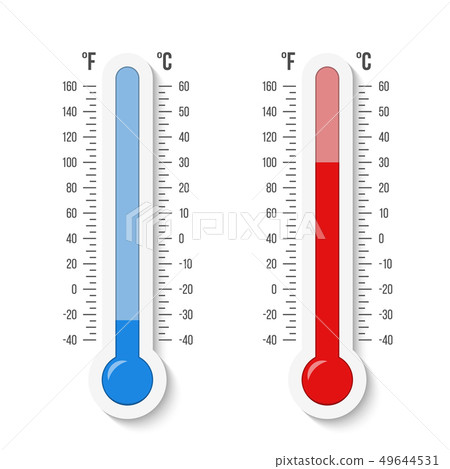 Creative illustration of celsius, fahrenheit 49644531