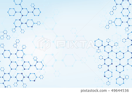Creative illustration of molecular structure Creative illustration of molecular structure 49644536