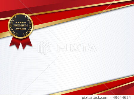Creative illustration of stylish certificate Creative illustration of stylish certificate 49644634