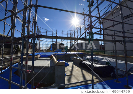 Housing construction scaffolding 49644799