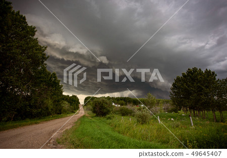 Prairie Storm Clouds Canada 49645407