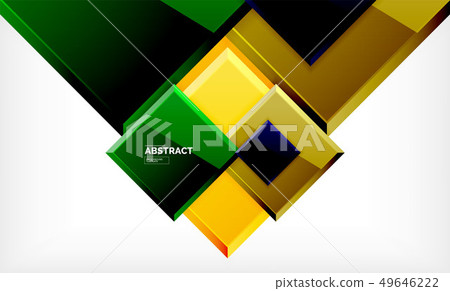 Geometric abstract background, modern square Geometric abstract background, modern square 49646222